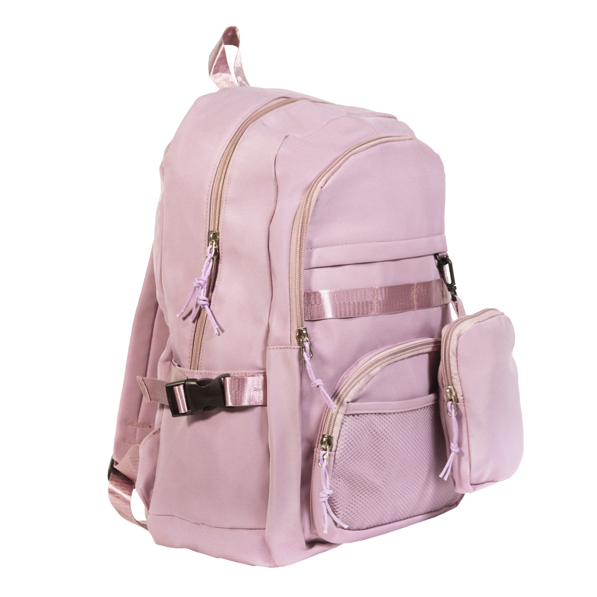 Mochila Escolar Mima2 Con Compartimento Para Laptop + Múltiples Bolsillos + Bolsita Colgante