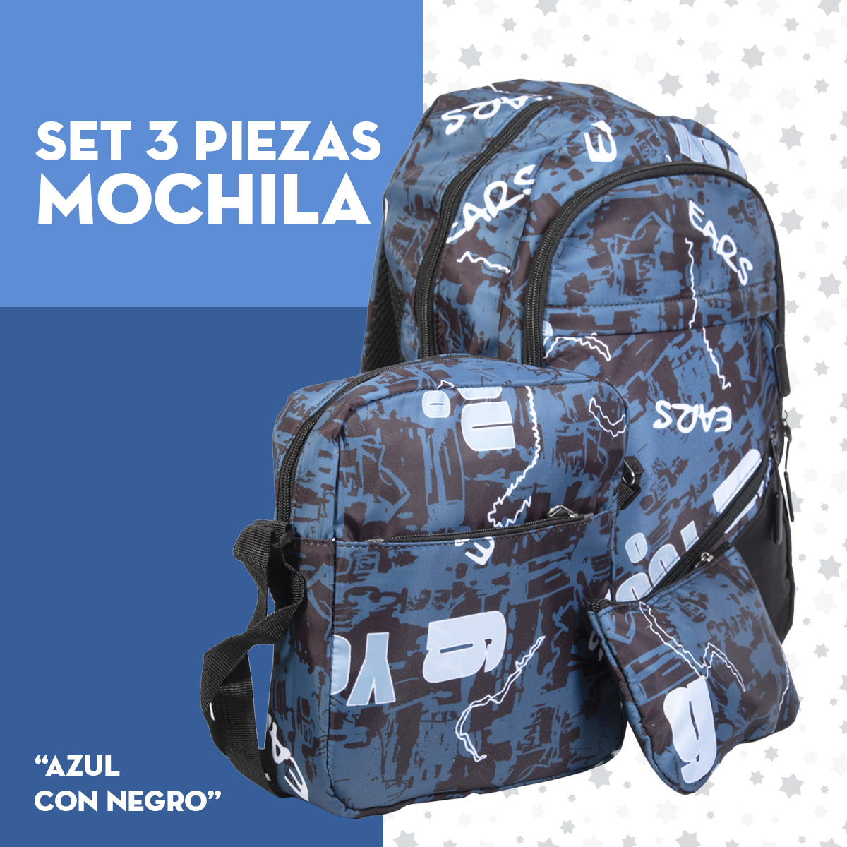 Foto 5 pulgar | Mochila Escolar Mima2 Con Compartimento Para Laptop + Lonchera Térmica + Lapicera