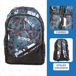 Foto 5 | Mochila Escolar Mima2 Con Compartimento Para Laptop + Lonchera Térmica + Lapicera