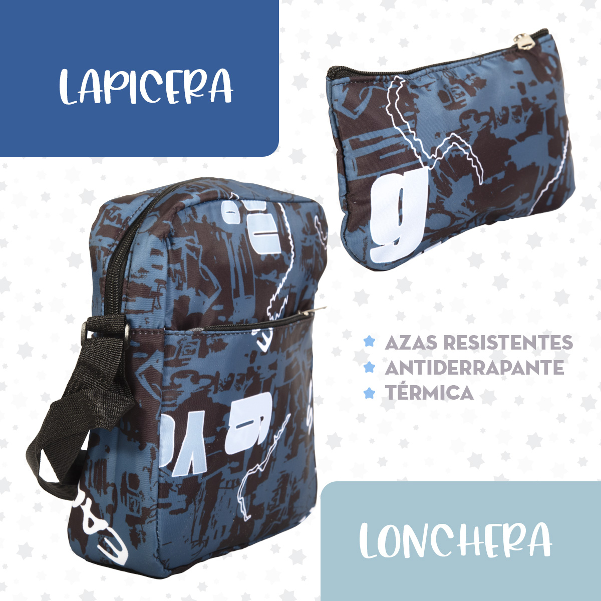 Foto 7 pulgar | Mochila Escolar Mima2 Con Compartimento Para Laptop + Lonchera Térmica + Lapicera