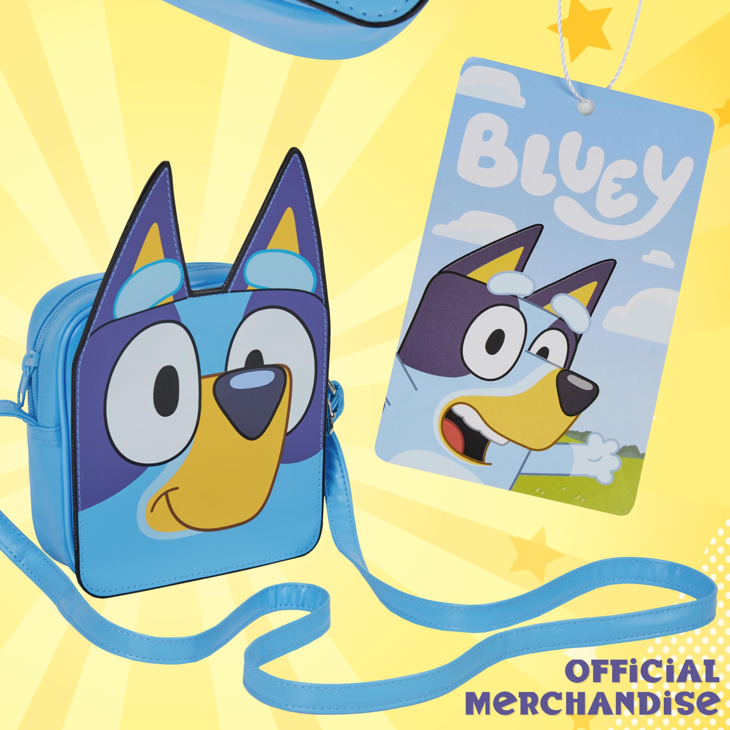 Foto 2 | Bolso Bandolera Purse Bluey Para Niñas Y Adolescentes, Color Azul - Venta Internacional.