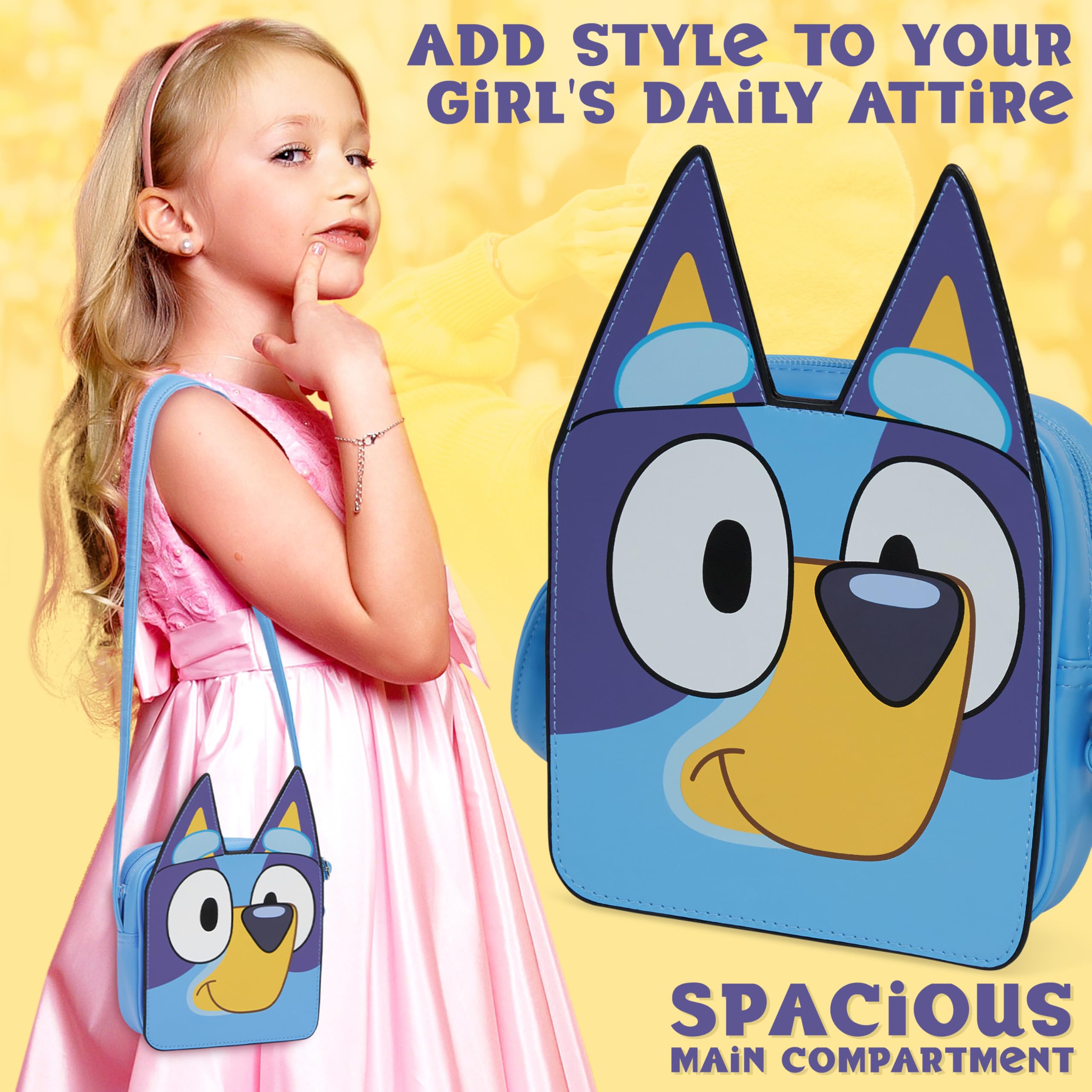 Foto 4 pulgar | Bolso Bandolera Purse Bluey Para Niñas Y Adolescentes, Color Azul - Venta Internacional.