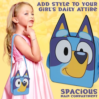 Foto 3 | Bolso Bandolera Purse Bluey Para Niñas Y Adolescentes, Color Azul - Venta Internacional.