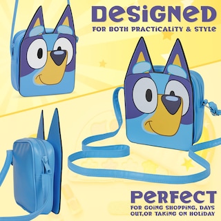 Foto 4 | Bolso Bandolera Purse Bluey Para Niñas Y Adolescentes, Color Azul - Venta Internacional.