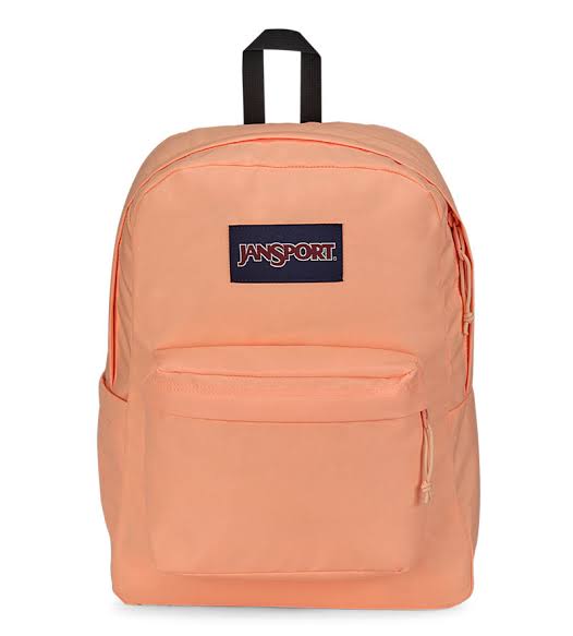 Foto 2 pulgar | Mochila Jansport Superbreak Plus	Peach Neon Js0a4quez72
