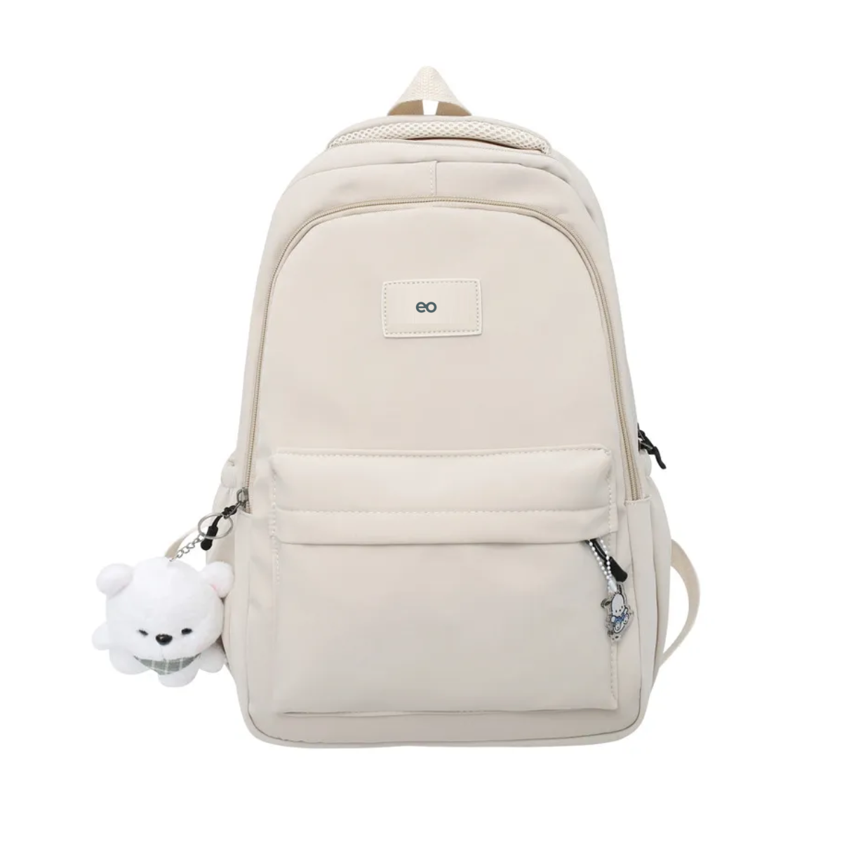 Mochila Escolar De Moda Casual Impermeable Eo Safe Imports Esi-19850 Blanco