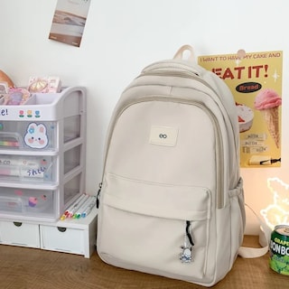 Foto 3 | Mochila Escolar De Moda Casual Impermeable Eo Safe Imports Esi-19850 Blanco