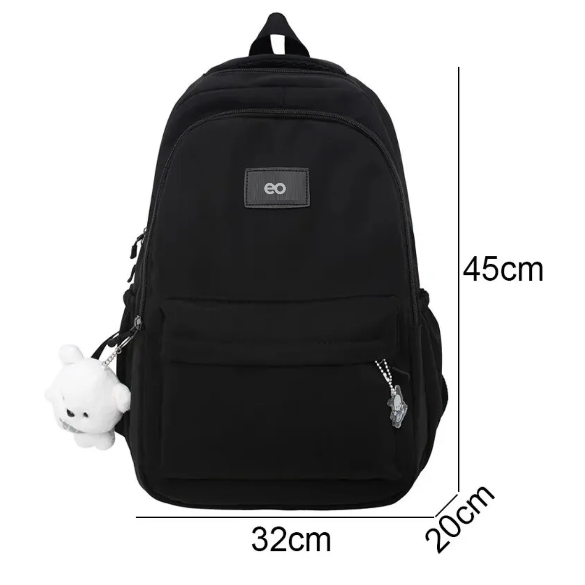 Foto 3 pulgar | Mochila Escolar De Moda Casual Impermeable Eo Safe Imports Esi-19851 Blanco