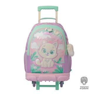 Foto 1 | Mochila Grande Con Ruedas Reforzada | 29 L Queen Cat L