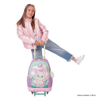 Foto 2 | Mochila Grande Con Ruedas Reforzada | 29 L Queen Cat L