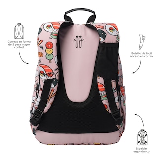 Foto 4 | Mochila para Laptop de 14 Pulgadas Totto Rosa
