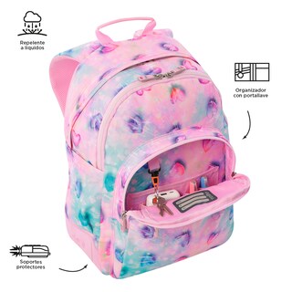 Foto 3 | Mochila Escolar Totto Rayol con Porta Laptop 14 Pulgadas