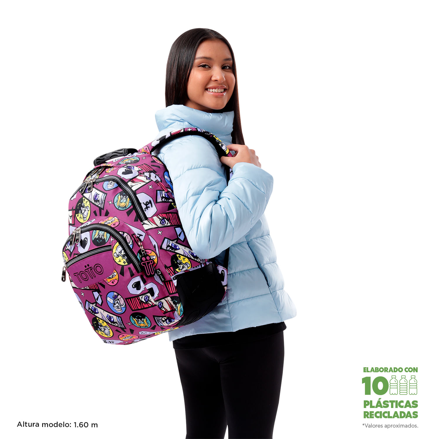 Foto 4 | Mochila Escolar Totto con Porta Laptop 14 Pulgadas