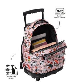 Foto 3 | Mochila con Ruedas Totto con Porta Laptop 15.4 Pulgadas