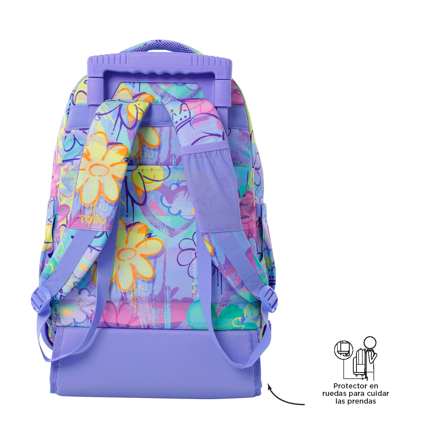 Foto 2 | Mochila con Ruedas Totto con Porta Laptop 15.4 Pulgadas