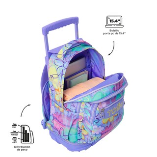 Foto 3 | Mochila con Ruedas Totto con Porta Laptop 15.4 Pulgadas