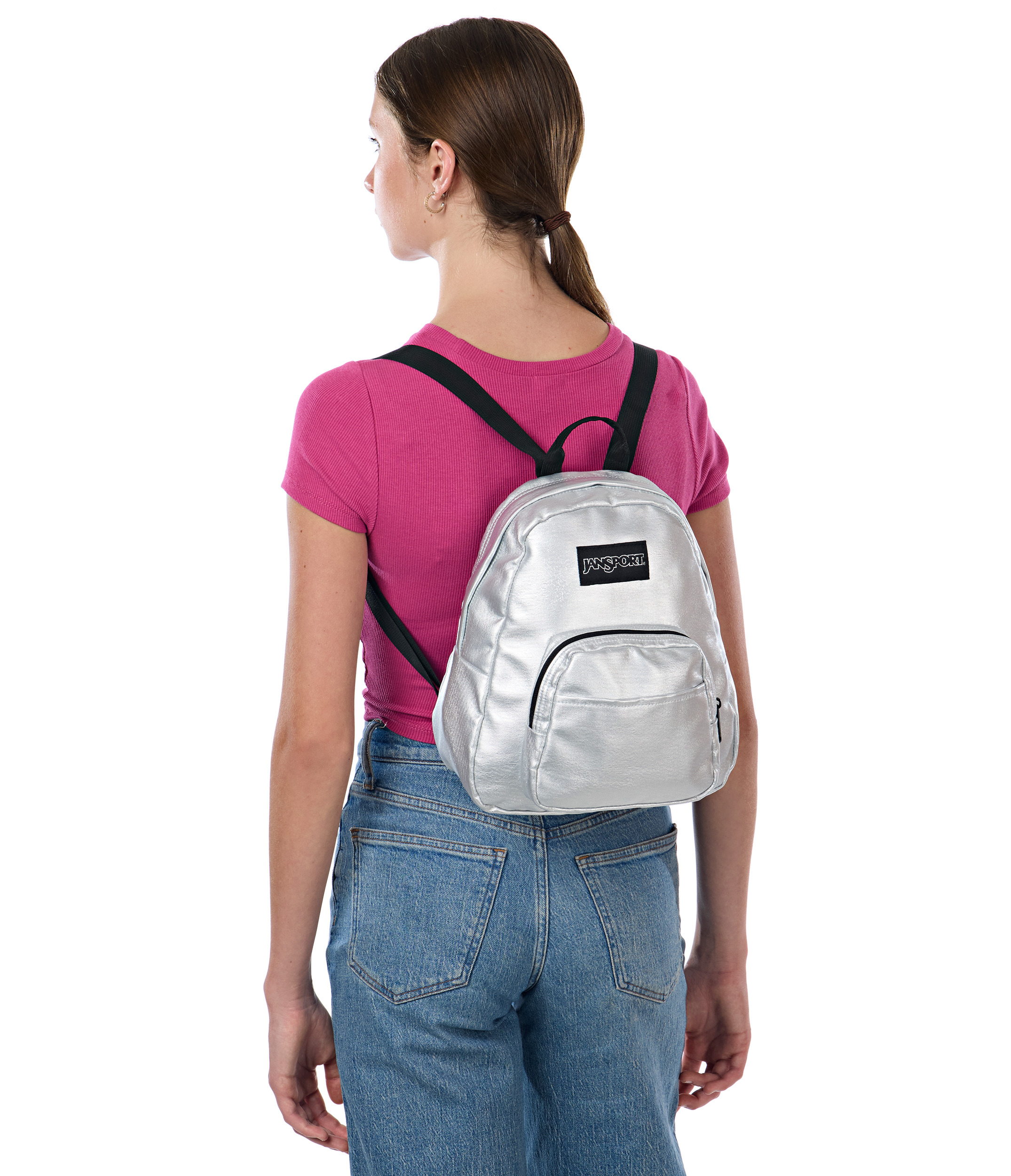 Foto 3 | Mochila Jansport Half Pint Fx Plateada Js0a4qua