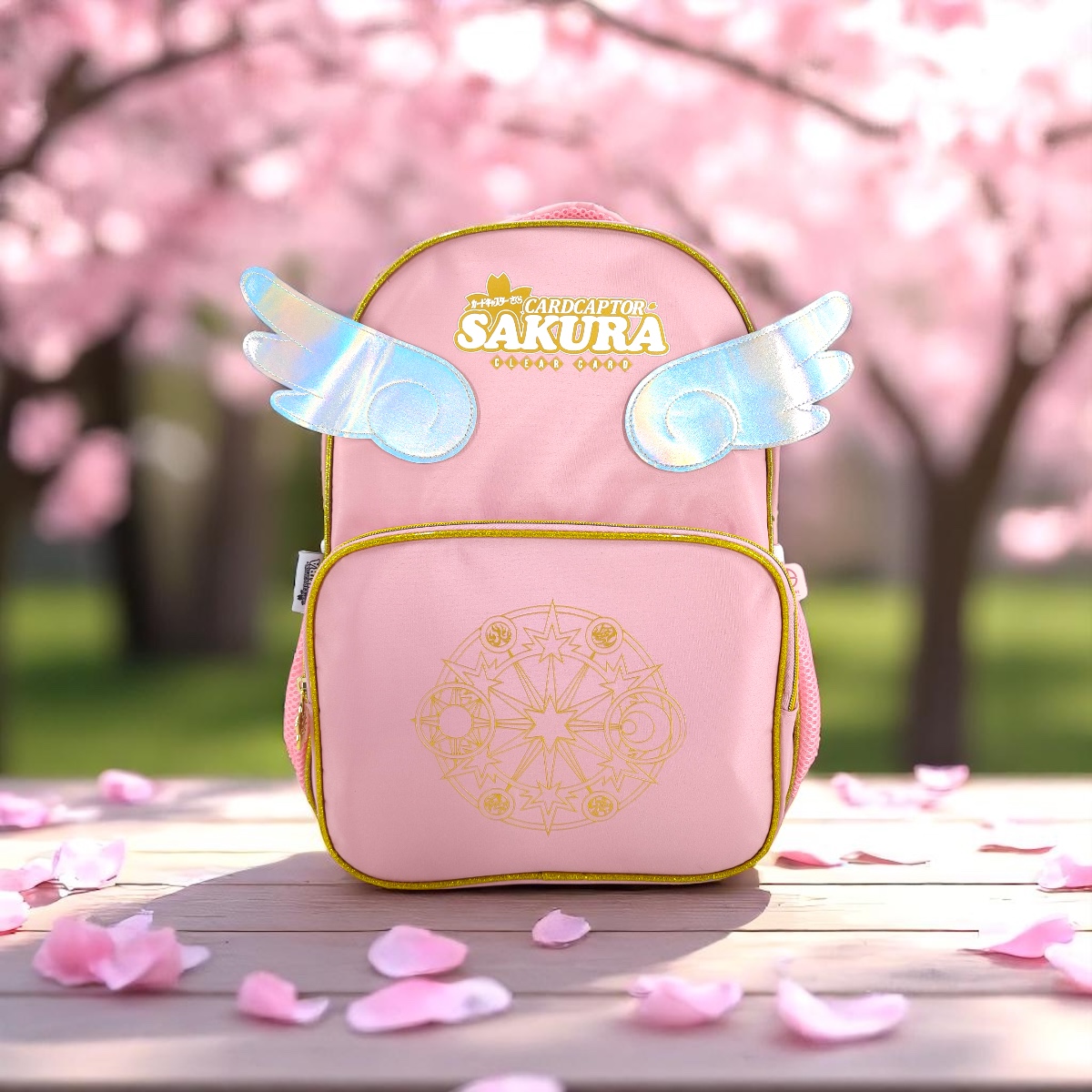 Foto 8 pulgar | Mochila Escolar Anime Sakura Cardcaptor Color Rosa Con Alas
