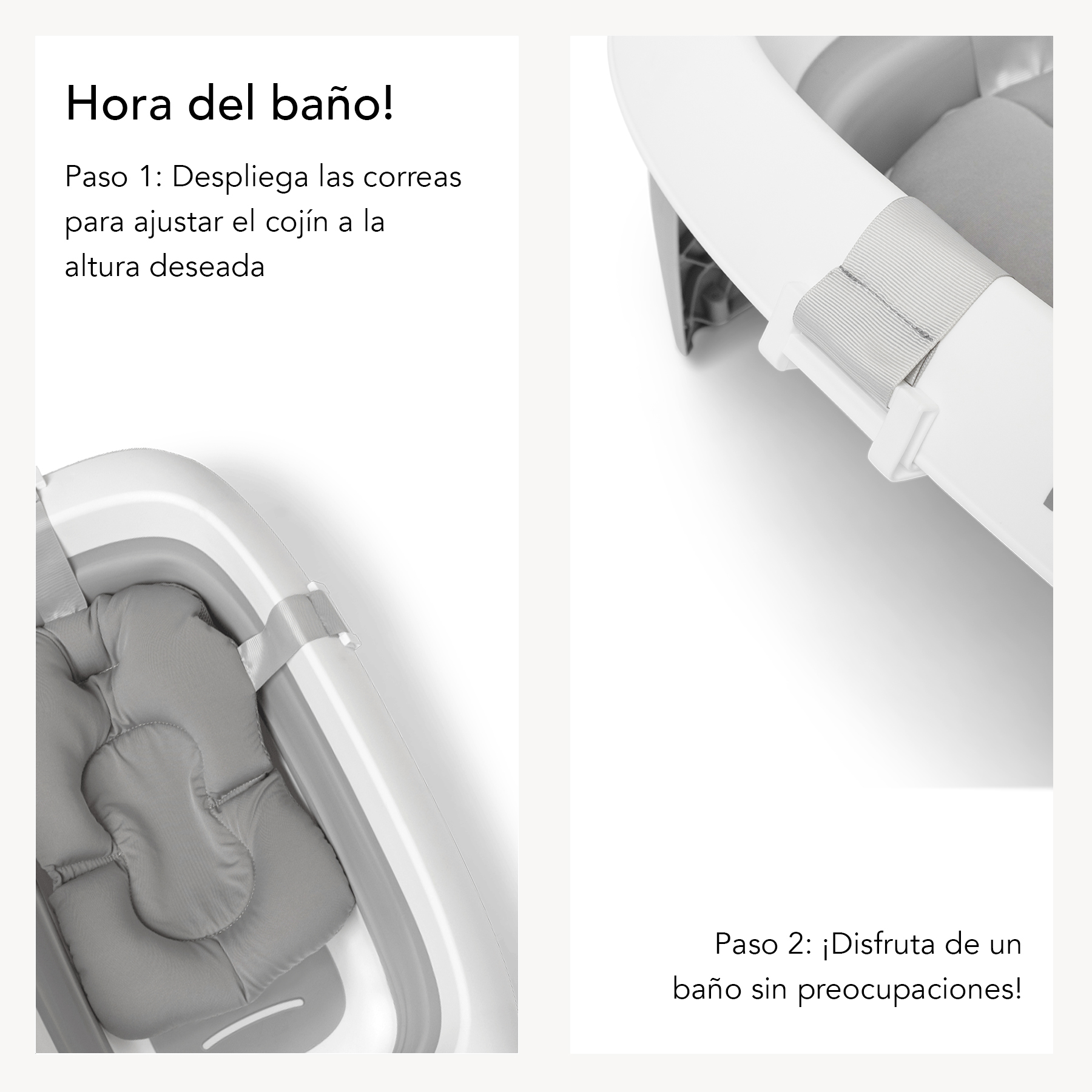 Foto 5 | Cojín P/ Bañera Bebé Twistshake Ajustable Confort Seguridad Color Gris