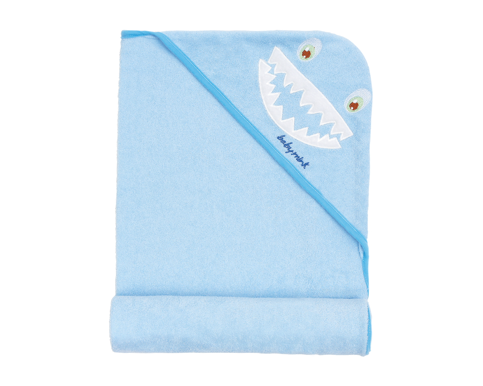 Toalla De Baño Con Capucha Baby Mink Bm324 Azul