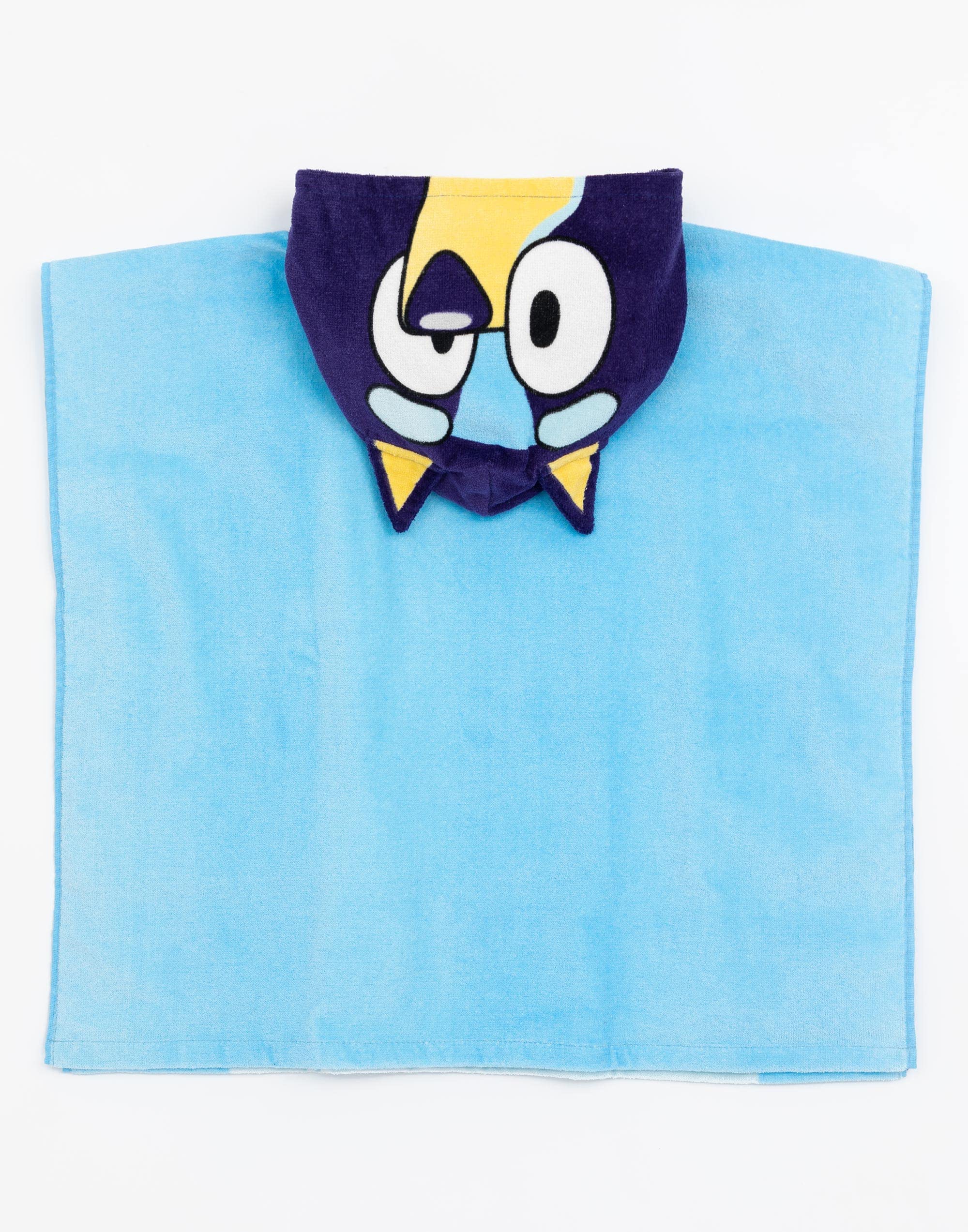 Foto 3 | Poncho De Toalla Bluey Para Niños Y Niñas Con Orejas 3d, Cachorro - Venta Internacional.