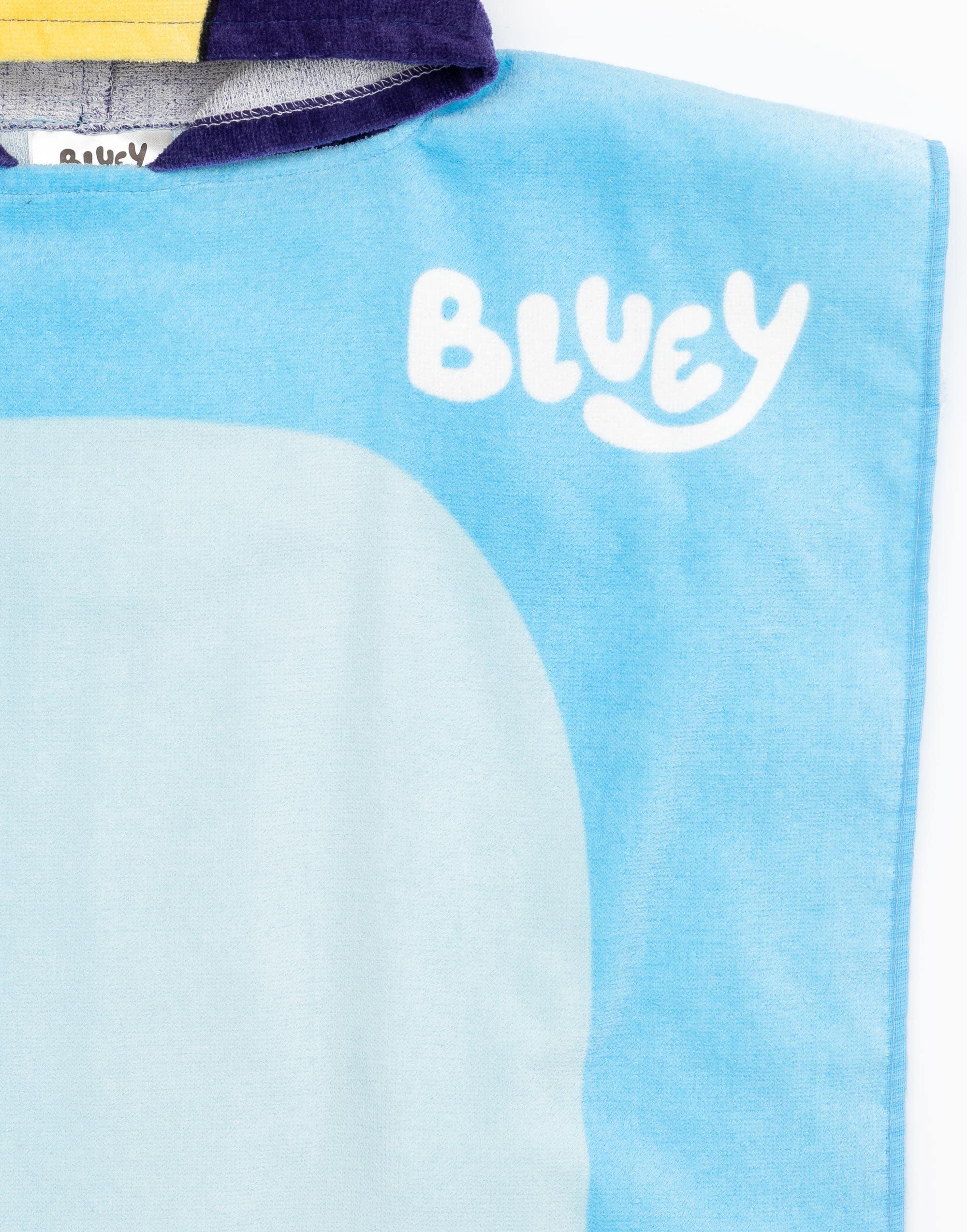 Foto 7 pulgar | Poncho De Toalla Bluey Para Niños Y Niñas Con Orejas 3d, Cachorro - Venta Internacional.