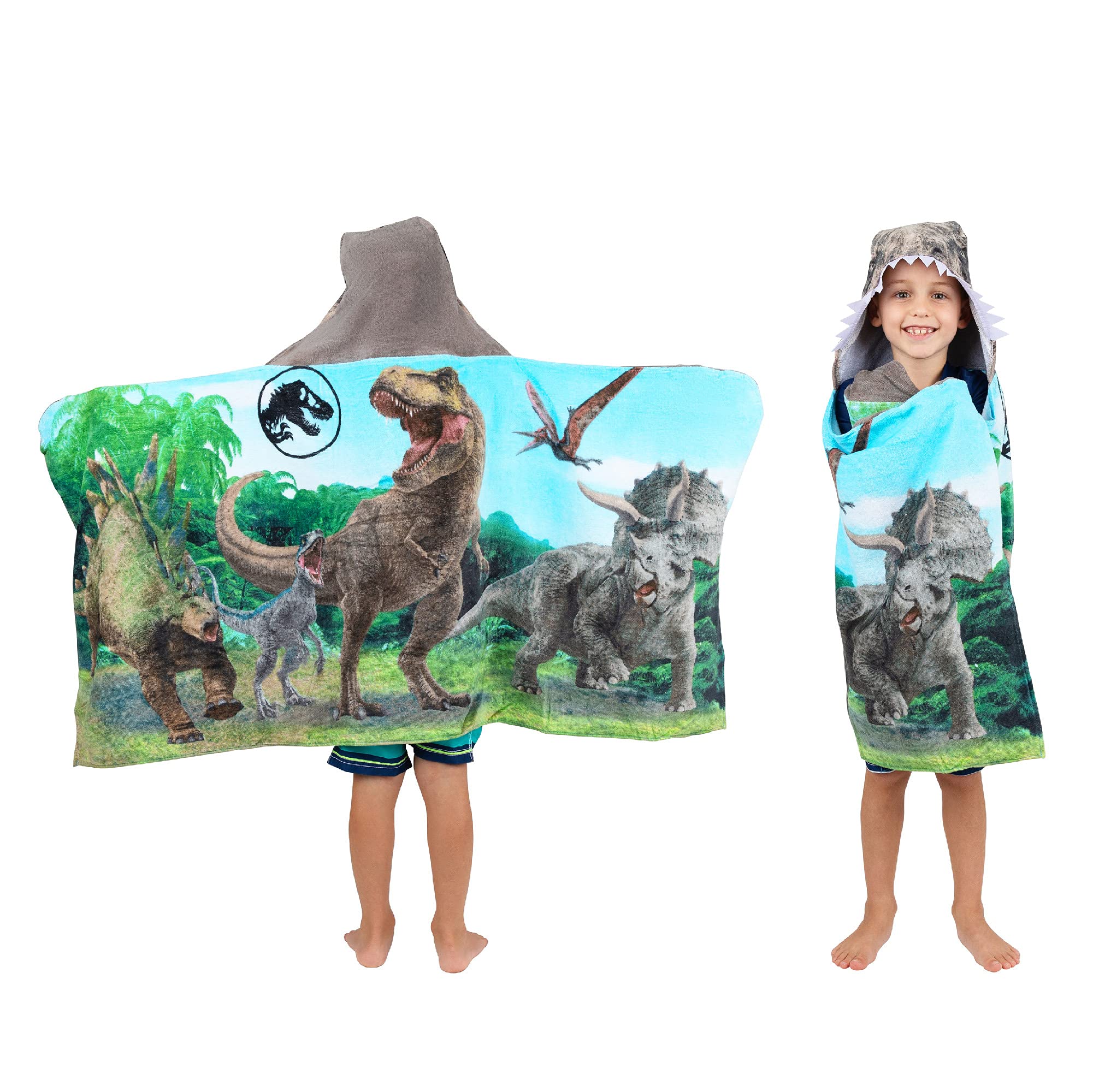 Foto 2 pulgar | Toalla Con Capucha Jurassic World Kids, Algodón Supersuave, 60 X 120 Cm - Venta Internacional.
