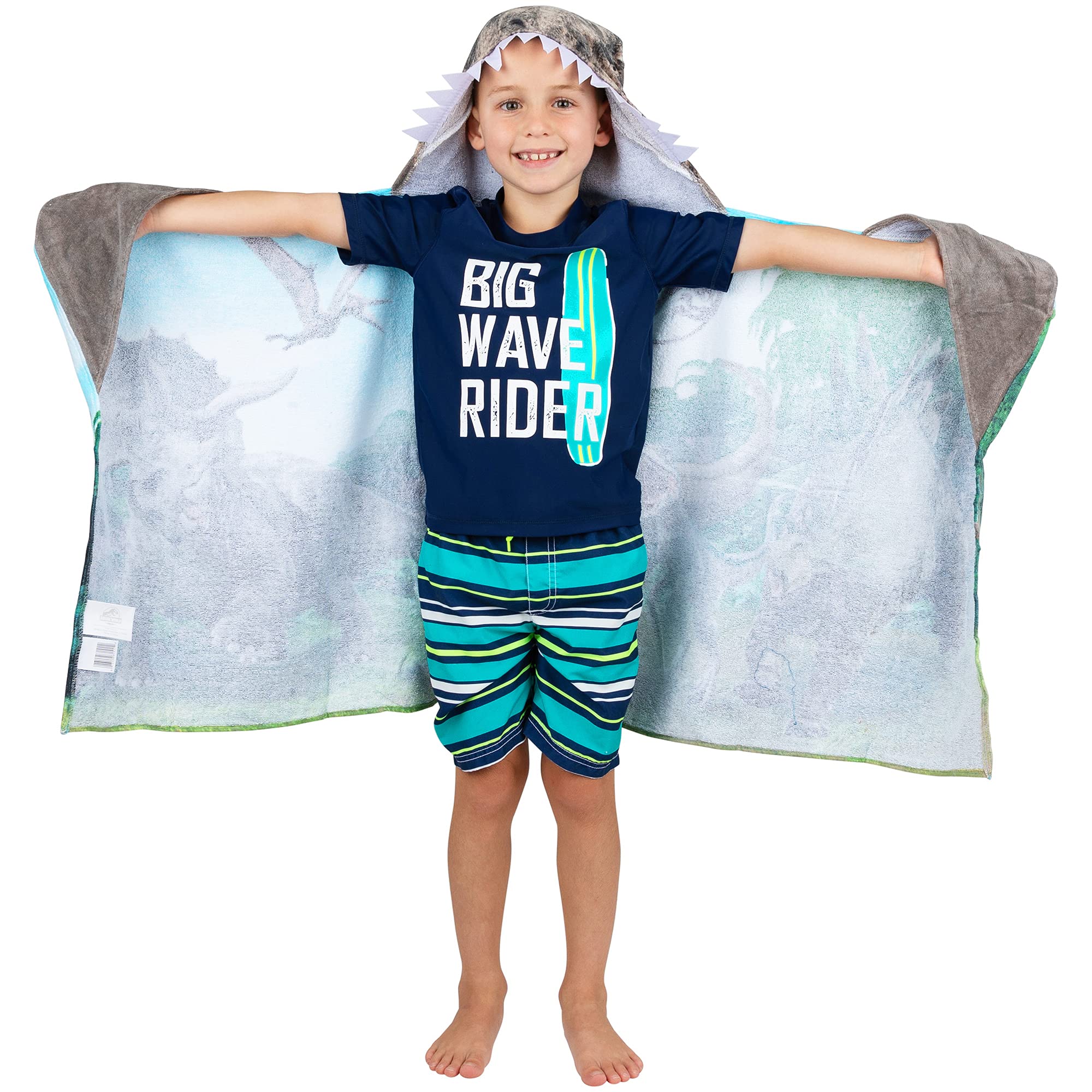 Foto 3 pulgar | Toalla Con Capucha Jurassic World Kids, Algodón Supersuave, 60 X 120 Cm - Venta Internacional.
