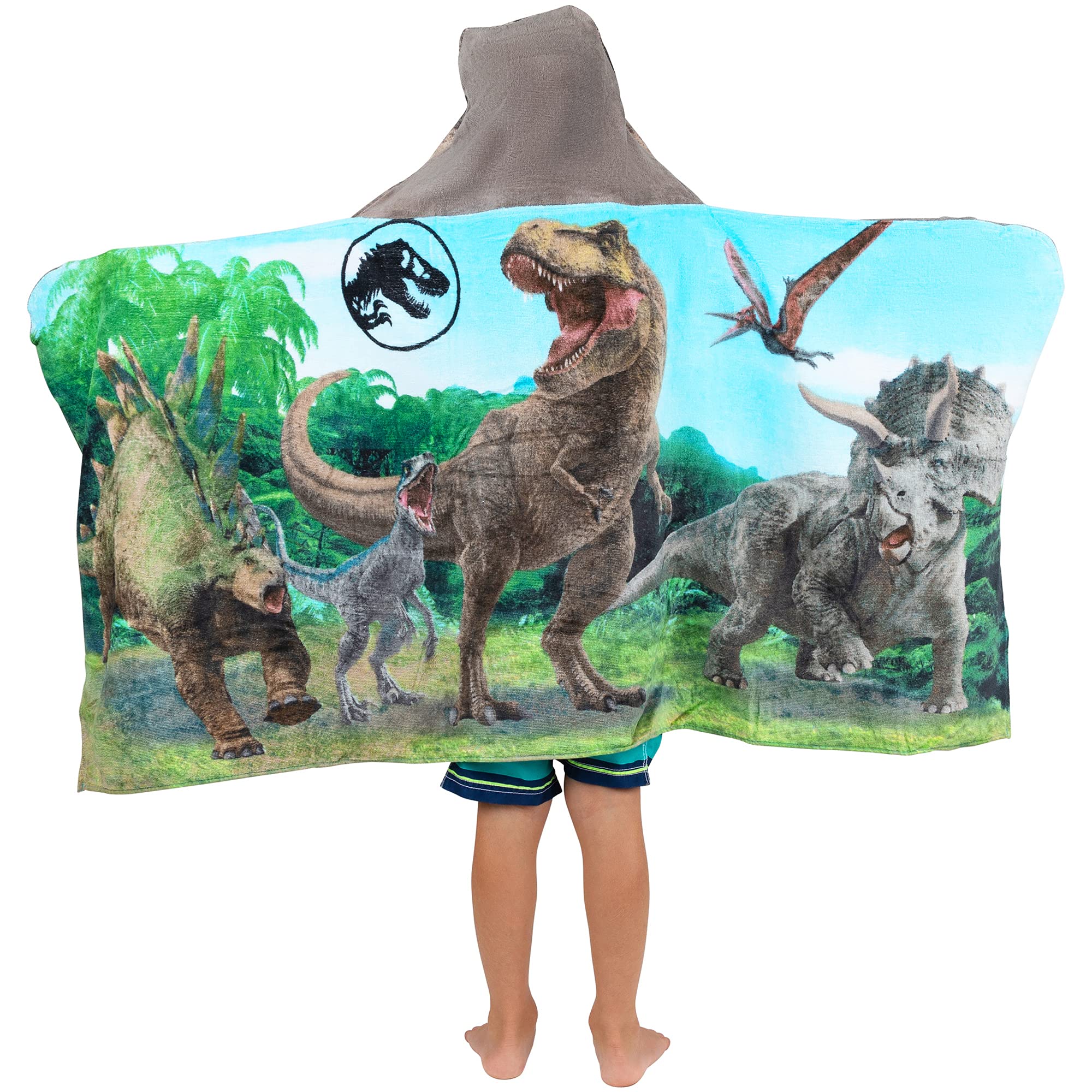 Foto 4 pulgar | Toalla Con Capucha Jurassic World Kids, Algodón Supersuave, 60 X 120 Cm - Venta Internacional.