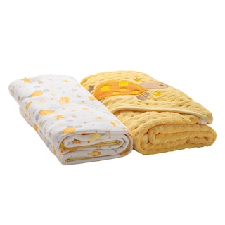 Foto 4 | Set De 2 Toallas Para Bebé Baby Mink Bm49e Amarillo (1 Toalla Con Capucha + 1 Toalla Plana)