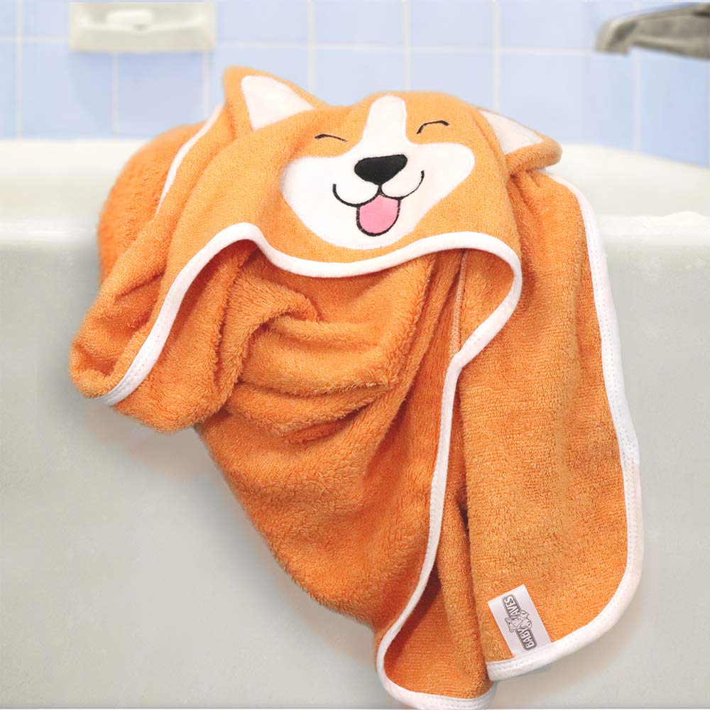 Foto 7 pulgar | Toalla Con Capucha Para Bebé Corgi Dog, Ultrasuave Y Absorbente, Naranja - Venta Internacional.