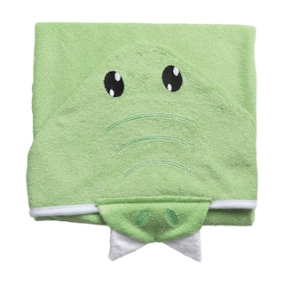 Foto 3 | Toalla de Baño con Capucha Baby Mink Bm324 Verde con Bordado de Personaje de Cocodrilo 90 x 70 cm