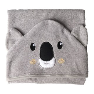 Foto 3 | Toalla de Baño con Capucha Baby Mink Bm324 Gris con Bordado de Personaje de Koala 90 x 70 cm
