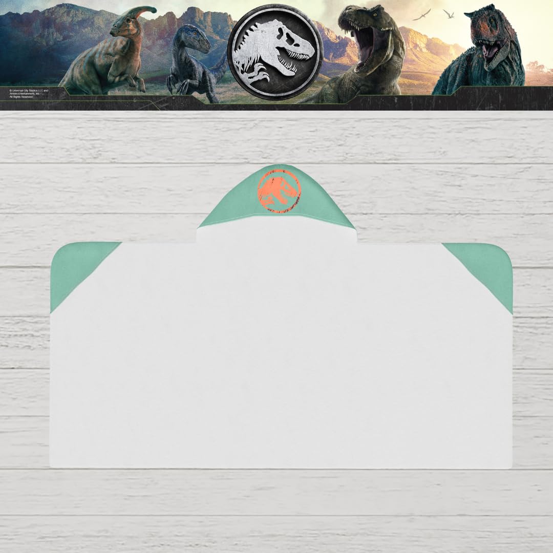Foto 6 pulgar | Toalla Con Capucha Franco Jurassic World Kids, Algodón Suave - Venta Internacional.