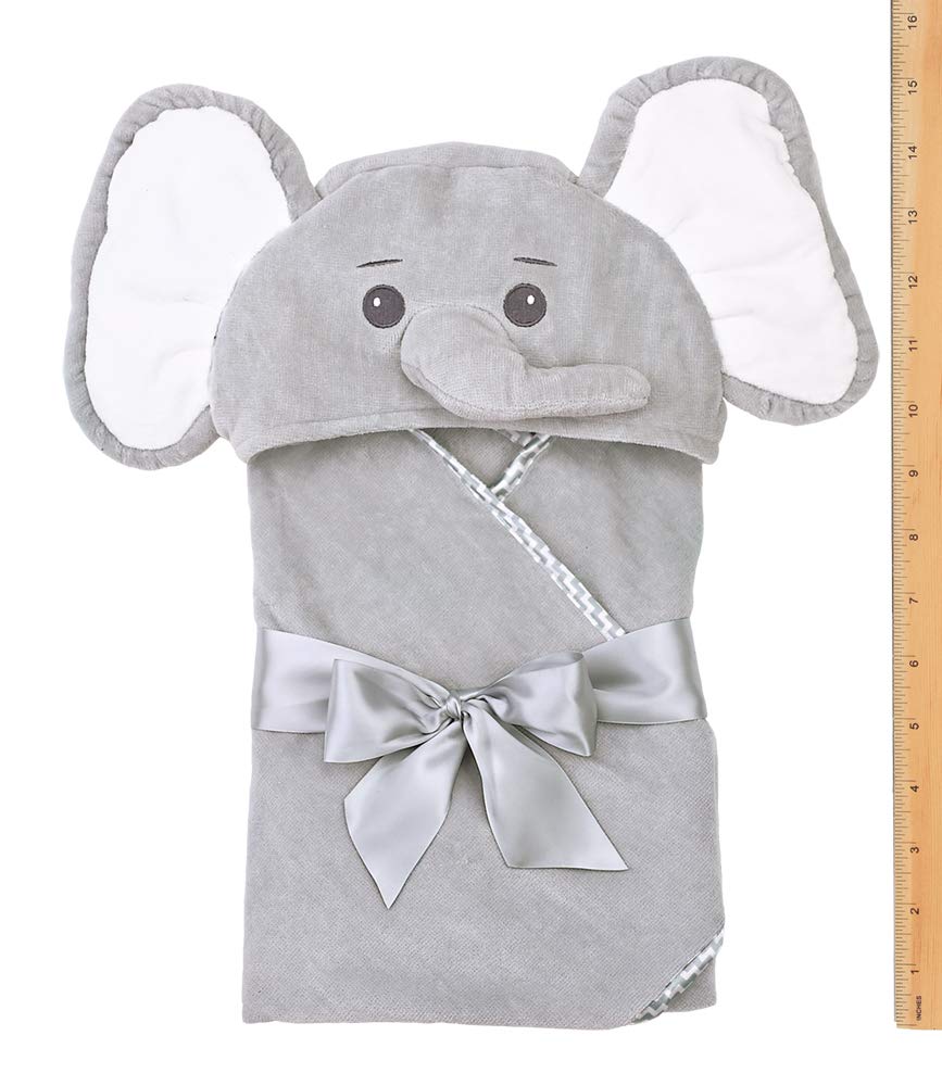 Foto 5 pulgar | Toalla De Baño Con Capucha Bearington Baby Lil' Spout Elephant 60 X 60 Cm - Venta Internacional.