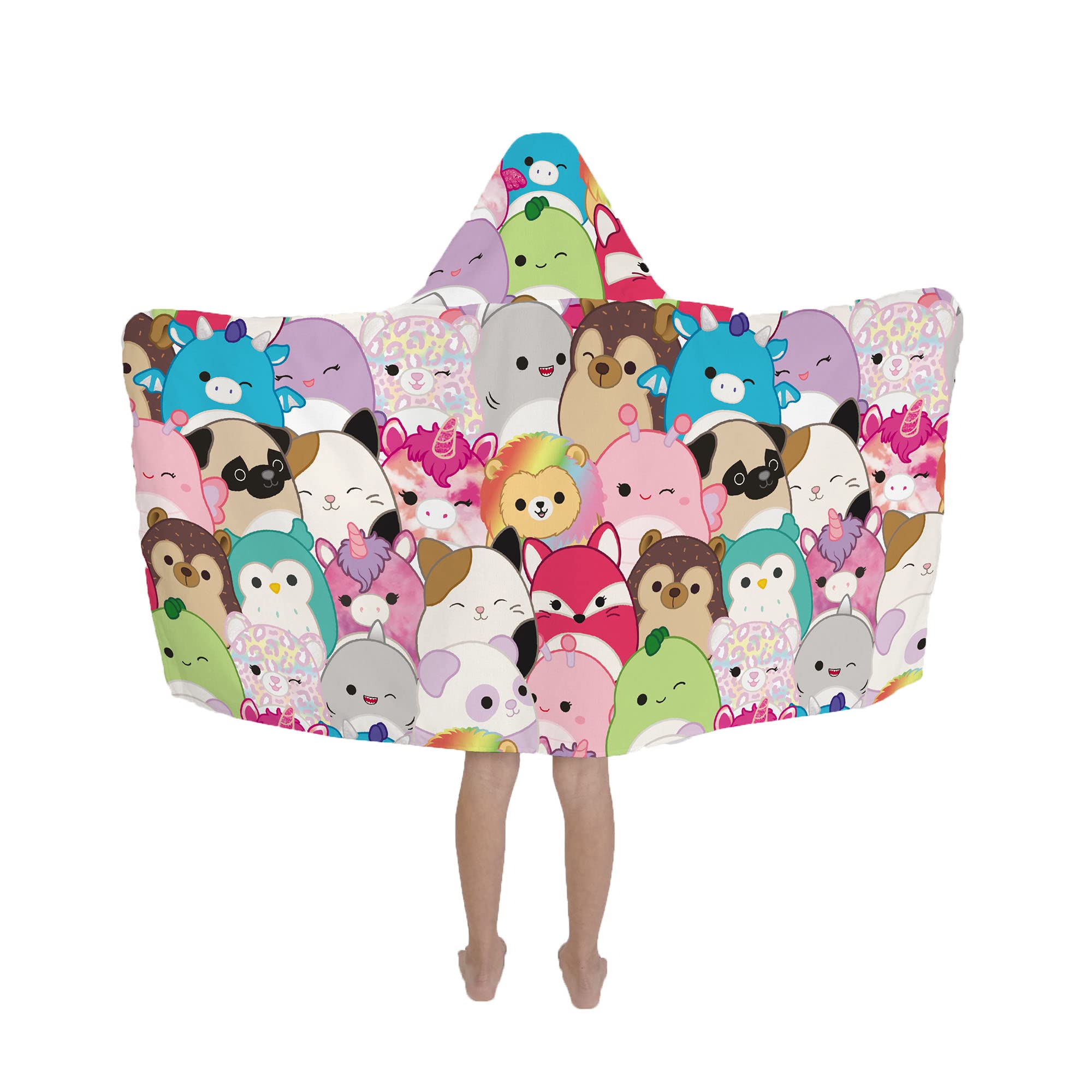Foto 2 | Toalla Con Capucha Franco Squishmallows Para Niños, Bañera/piscina/playa - Venta Internacional.