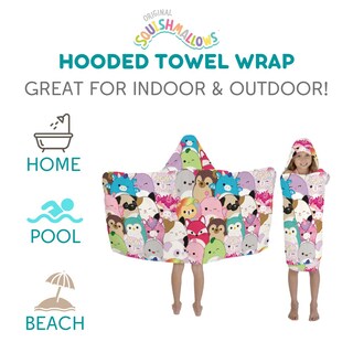 Foto 3 | Toalla Con Capucha Franco Squishmallows Para Niños, Bañera/piscina/playa - Venta Internacional.