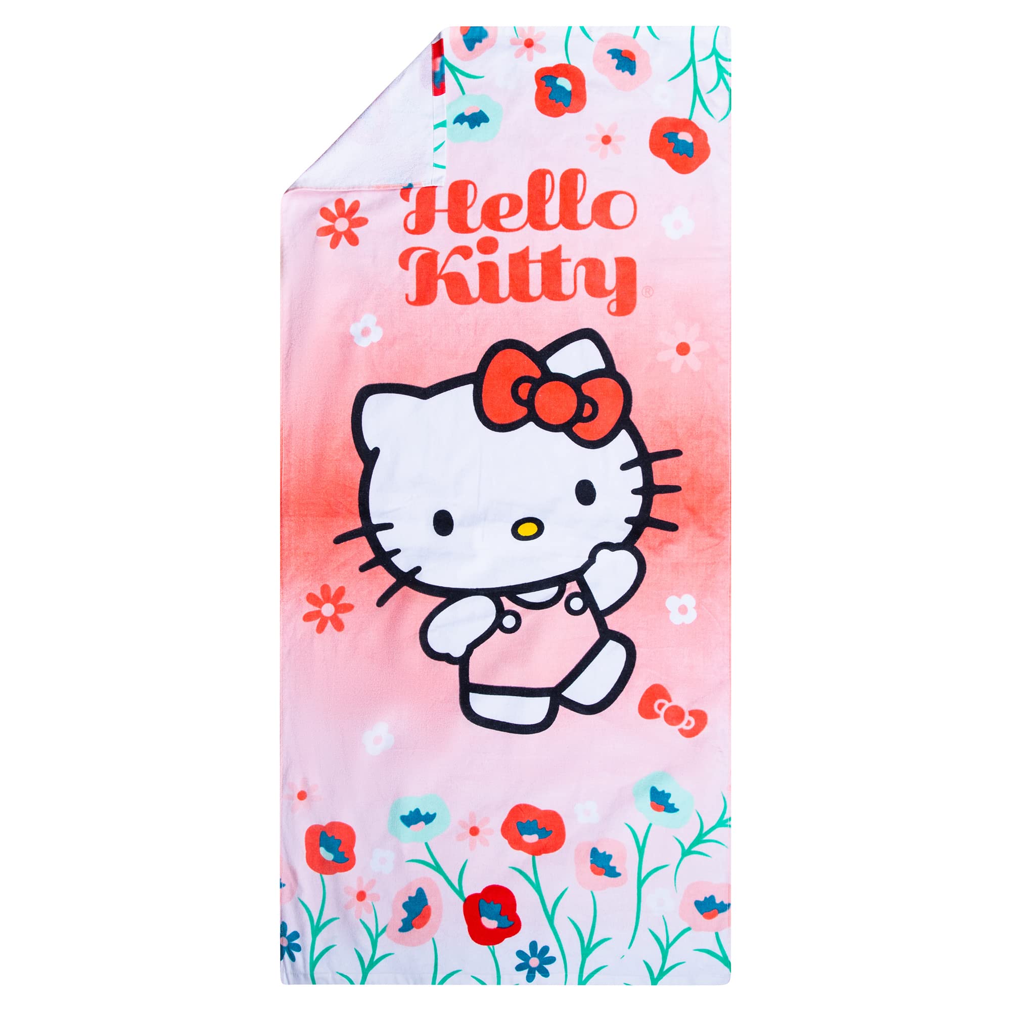 Foto 6 pulgar | Toalla De Playa Franco Kids Hello Kitty, Algodón, 147 Cm X 71 Cm - Venta Internacional.