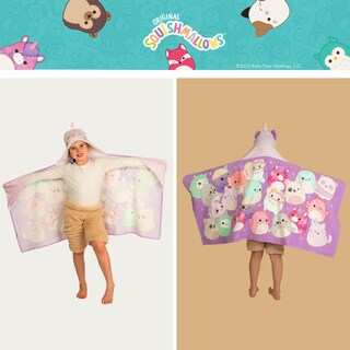 Foto 6 | Toalla Con Capucha Franco Squishmallows Kids, 60 X 120 Cm, Algodón - Venta Internacional.