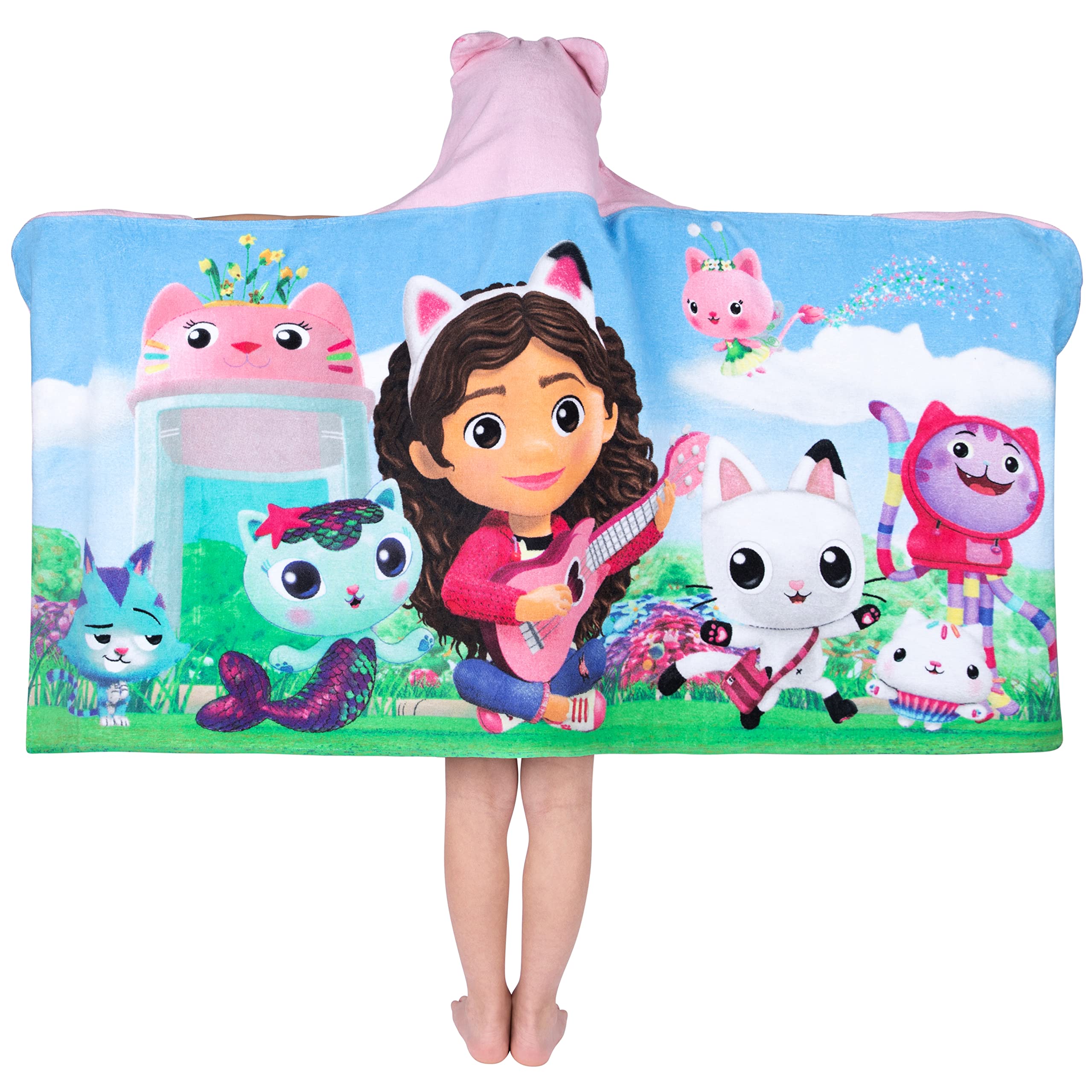 Foto 2 | Toalla Con Capucha Dreamworks Gabby's Dollhouse, Algodón, 60 X 120 Cm - Venta Internacional.