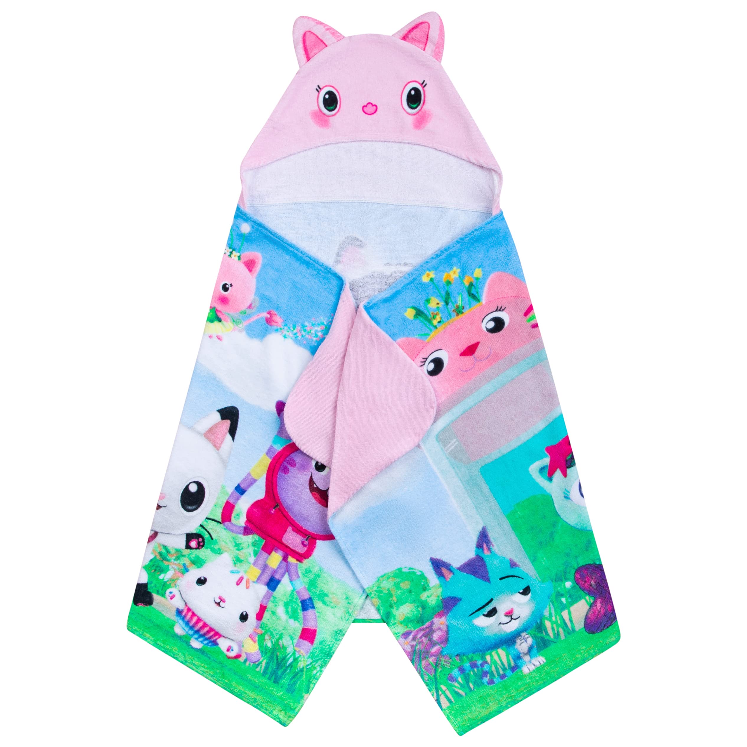 Foto 5 pulgar | Toalla Con Capucha Dreamworks Gabby's Dollhouse, Algodón, 60 X 120 Cm - Venta Internacional.