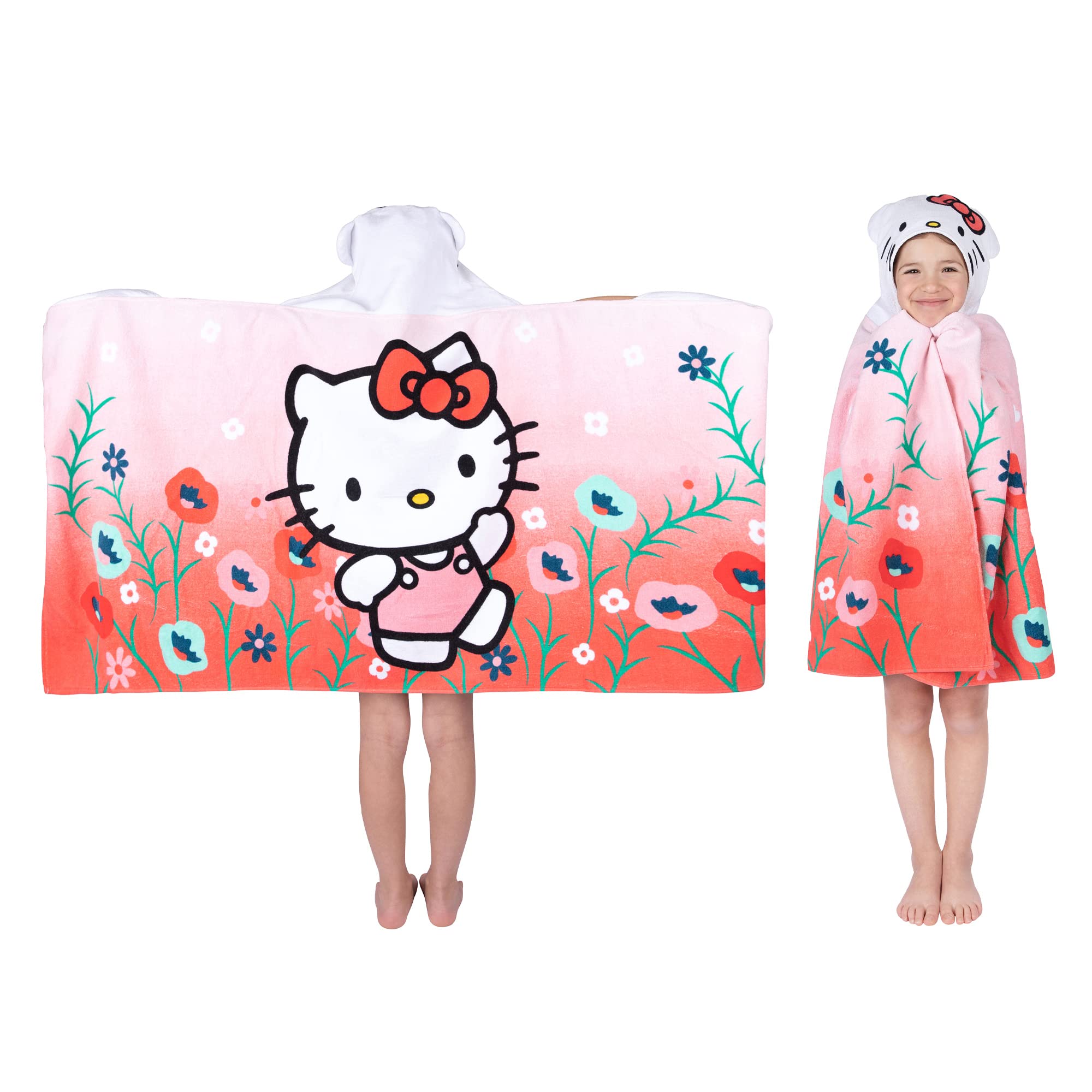 Foto 1 | Toalla Con Capucha Franco Kids Hello Kitty De Algodón Suave - Venta Internacional.