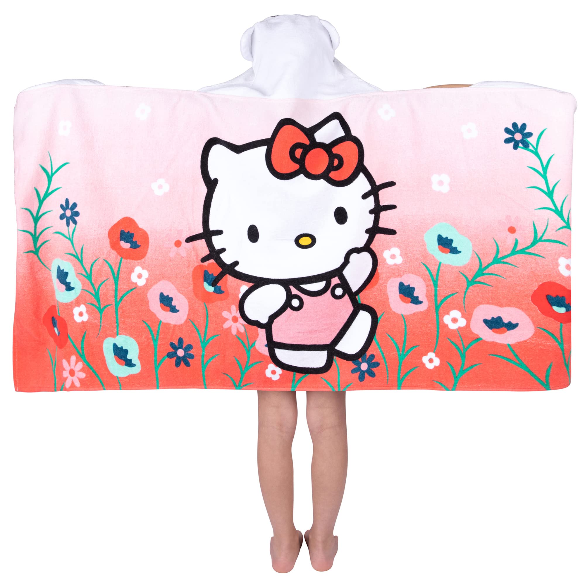 Foto 4 pulgar | Toalla Con Capucha Franco Kids Hello Kitty De Algodón Suave - Venta Internacional.