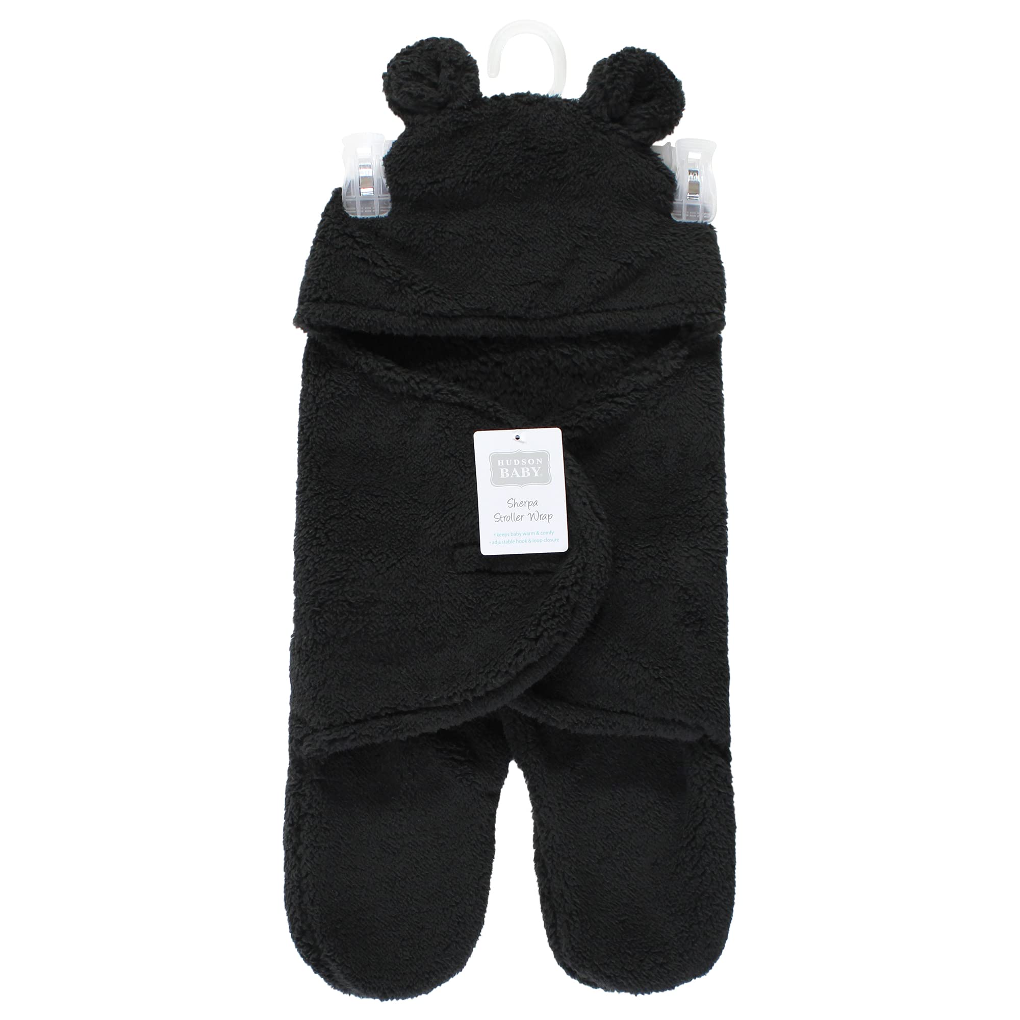 Foto 3 pulgar | Saco Para Cochecito Hudson Baby Animal Sherpa, Unisex, Negro - Venta Internacional.