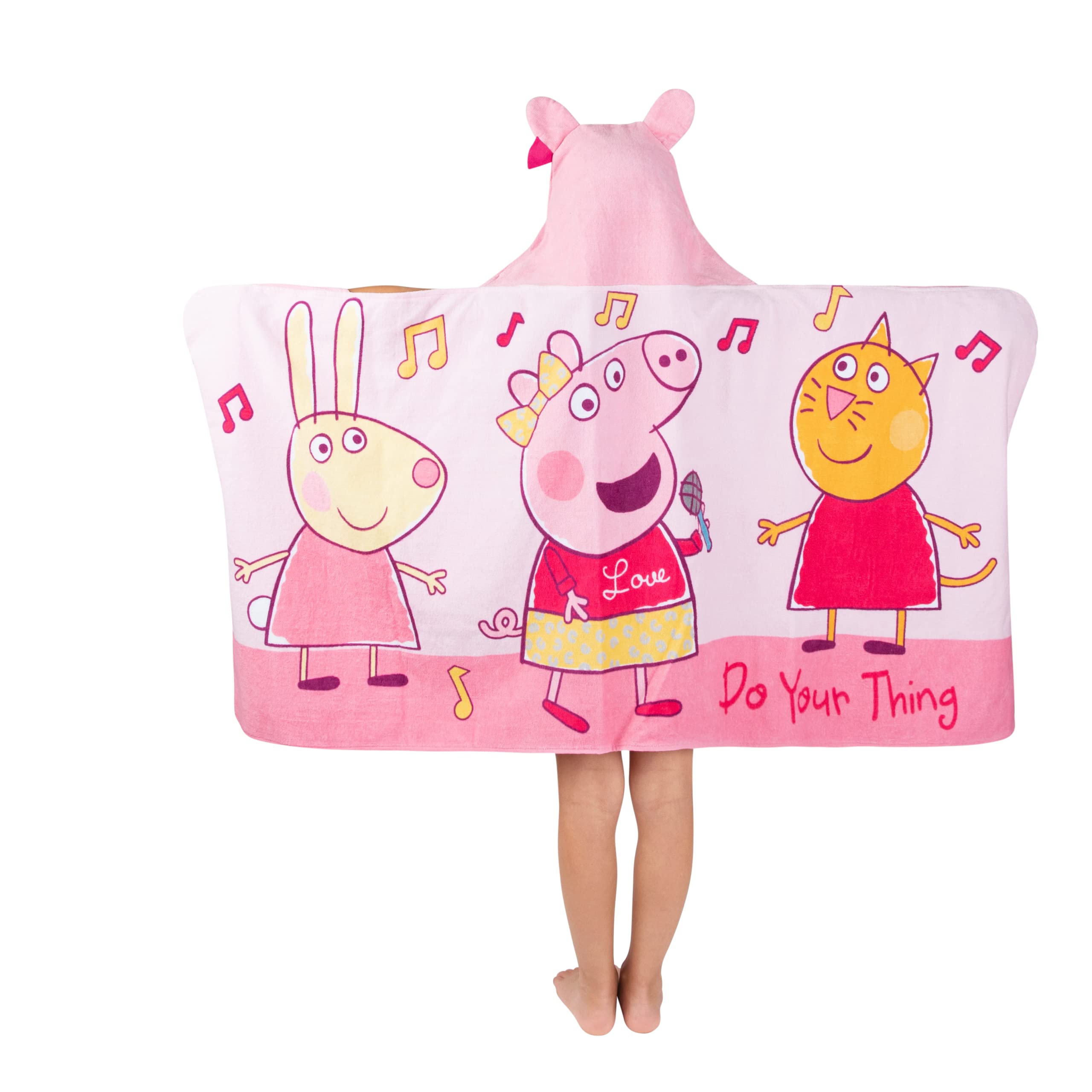 Foto 3 | Toalla Con Capucha Franco Peppa Pig Para Niños, Bañera/piscina/playa - Venta Internacional.