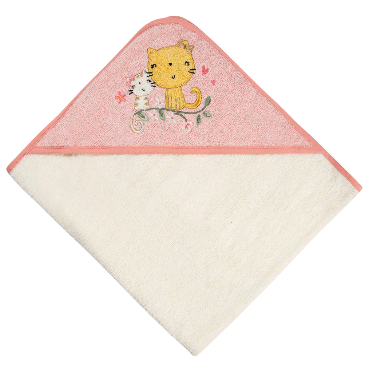 Foto 5 pulgar | Set 2 Toallas Bebé Gerber Con Capucha Rosa 66×76 Cm Algodón