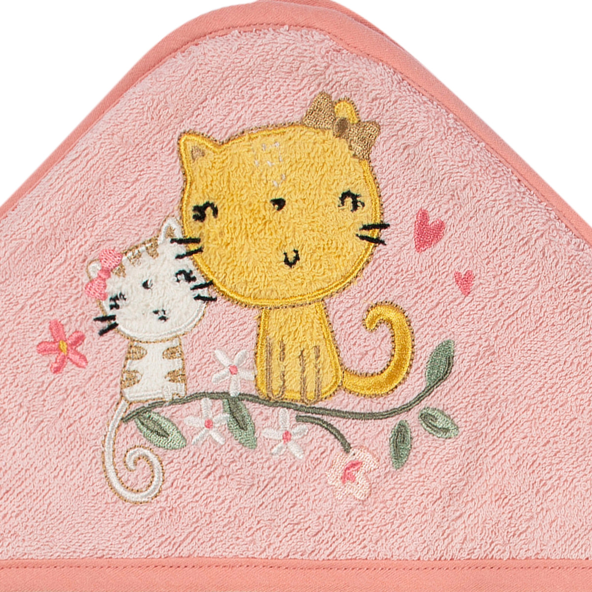 Foto 5 | Set 2 Toallas Bebé Gerber Con Capucha Rosa 66×76 Cm Algodón
