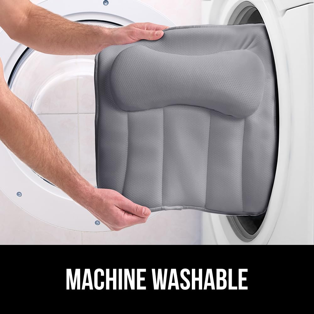 Foto 8 pulgar | Almohada De Baño Gorilla Grip Mesh Para Bañera Con Ventosas Gris - Venta Internacional.