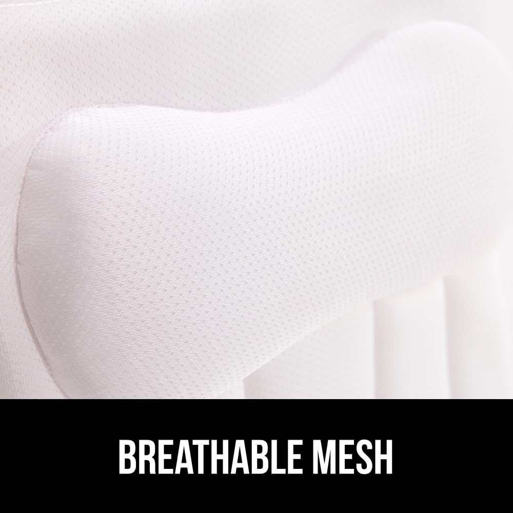 Foto 6 pulgar | Almohada De Baño Gorilla Grip Mesh Para Bañera Con Ventosas, Color Blanco - Venta Internacional.