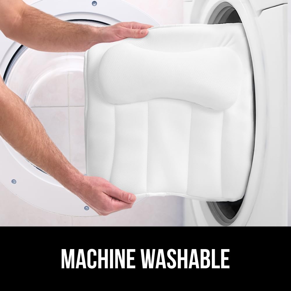Foto 7 | Almohada De Baño Gorilla Grip Mesh Para Bañera Con Ventosas, Color Blanco - Venta Internacional.